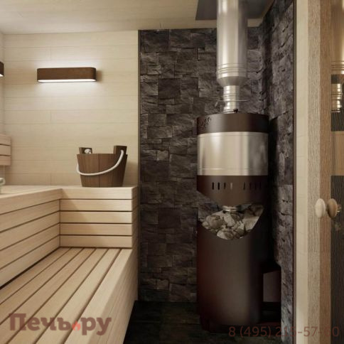 Банная печь Grill'D Aurora 160A Trio window (с баком) фото 3