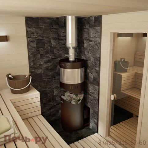 Банная печь Grill'D Aurora 160A Trio window (с баком) фото 4