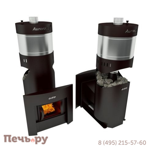 Банная печь Grill'D Aurora 160A Trio window (с баком) фото