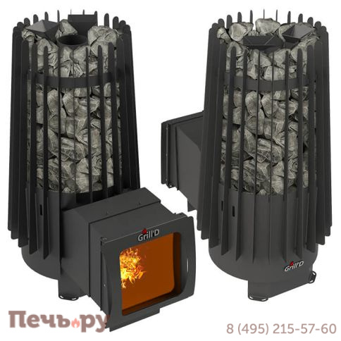 Банная печь Grill’D Cometa 180 Vega Long Window Max фото