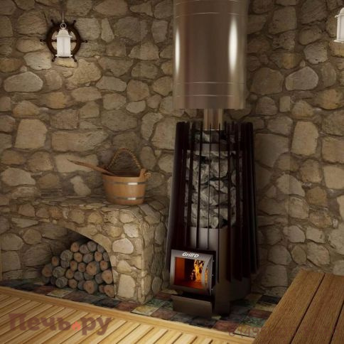 Банная печь Grill'D Cometa Vega 180 short black фото 2