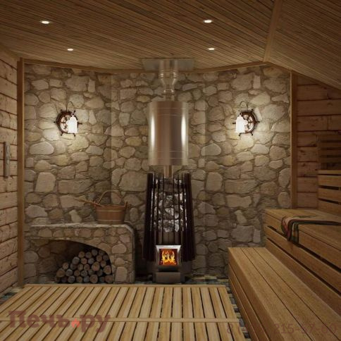 Банная печь Grill'D Cometa Vega 180 short black фото 3