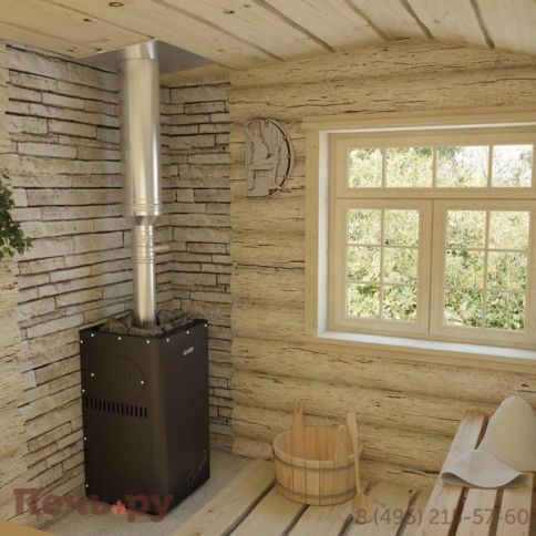 Банная печь Grill’D Fortuna 200 window black фото 3