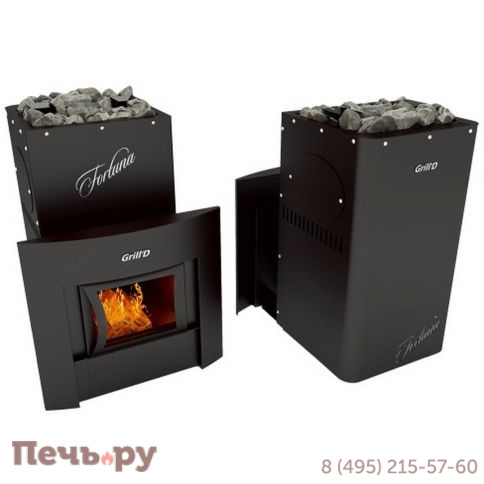 Банная печь Grill’D Fortuna 200 window black фото