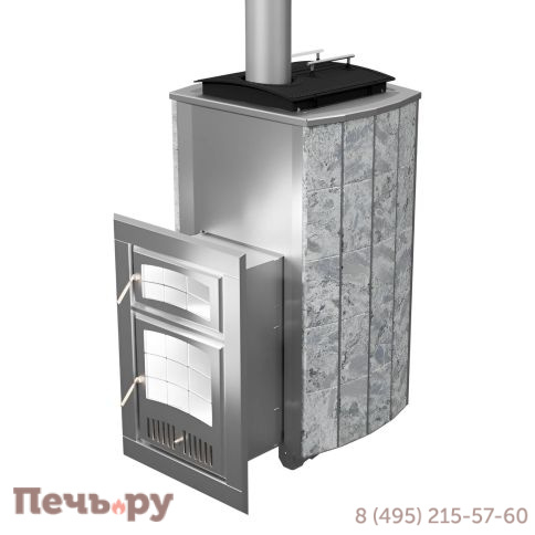 Банная печь Инжкомцентр ВВД Чародейка Русский пар в облицовке талькохлорит фото