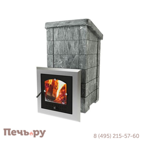 Банная печь Инжкомцентр ВВД Сударушка Семейная РК в облицовке талькохлорит с фасками фото