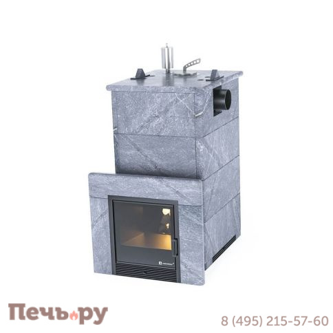 Банная печь ИзиСтим Анапа с боковым подключением в кожухе из талькохлорита фото