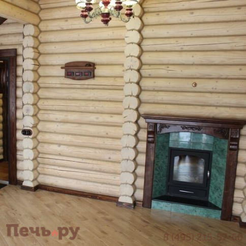 Банная печь ИзиСтим Сочи в кожухе из змеевика фото 3