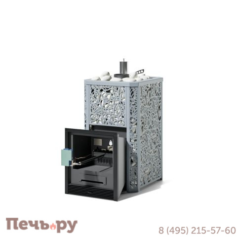 Банная печь ИзиСтим Ялта 15 с газовой горелкой ГГУ-20 фото