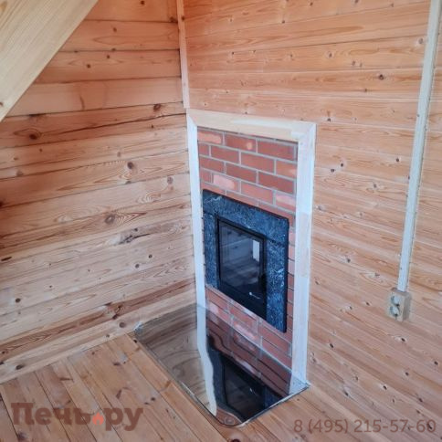 Банная печь ИзиСтим Ялта 15 в кожухе из природного камня фото 11