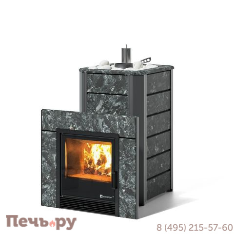 Банная печь ИзиСтим Ялта 15 в кожухе из природного камня фото 3