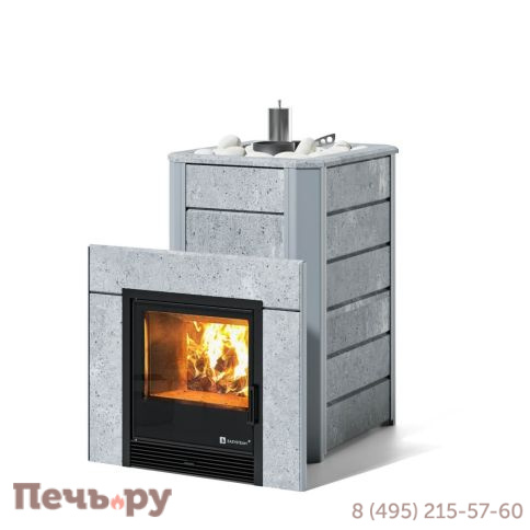 Банная печь ИзиСтим Ялта 25 в кожухе из природного камня фото 3