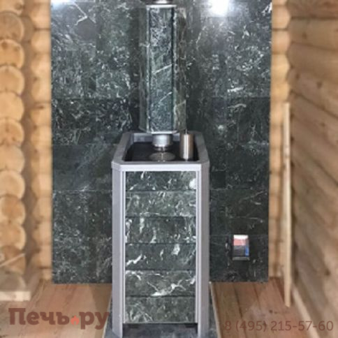 Банная печь ИзиСтим Ялта 25 в кожухе из природного камня фото 6