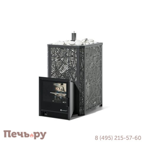 Банная печь ИзиСтим Ялта 35 Модерн с газовой горелкой фото