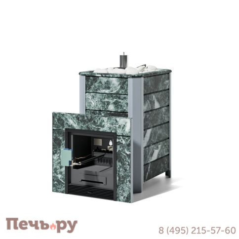 Банная печь ИзиСтим Ялта 35 в камне с газовой горелкой фото 2