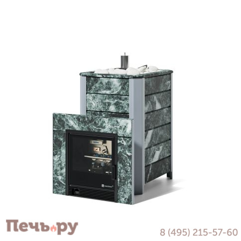Банная печь ИзиСтим Ялта 35 в камне с газовой горелкой фото 5