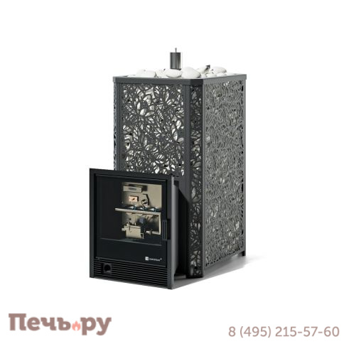 Банная печь ИзиСтим Ялта 40 Хохлома с газовой горелкой фото 2
