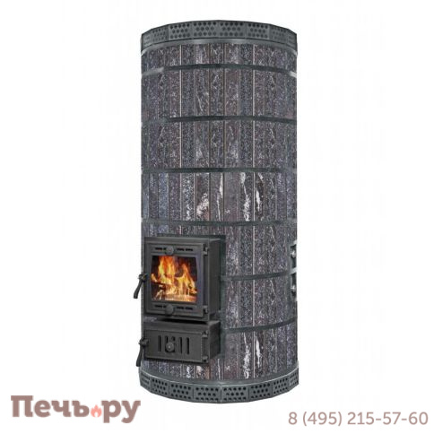 Банная печь КДМ с обращенным пламенем Обращенка в амфиболите фото