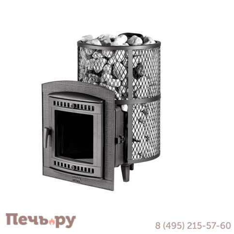 Банная печь Прометалл Атмосфера L с сеткой фото