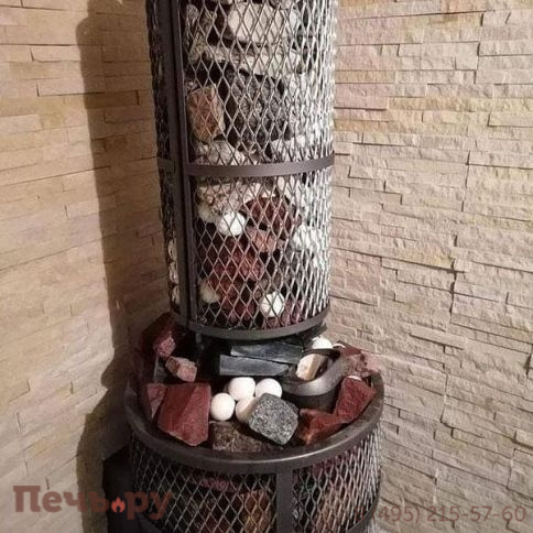 Банная печь Прометалл Атмосфера L+ сетка нержавейка фото 7