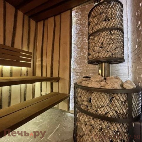 Банная печь Прометалл Атмосфера М КТТ сетка нержавейка фото 16