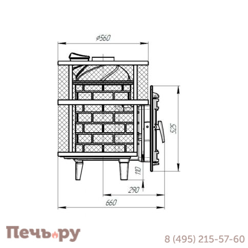 Банная печь Прометалл Атмосфера М КТТ сетка нержавейка фото 6