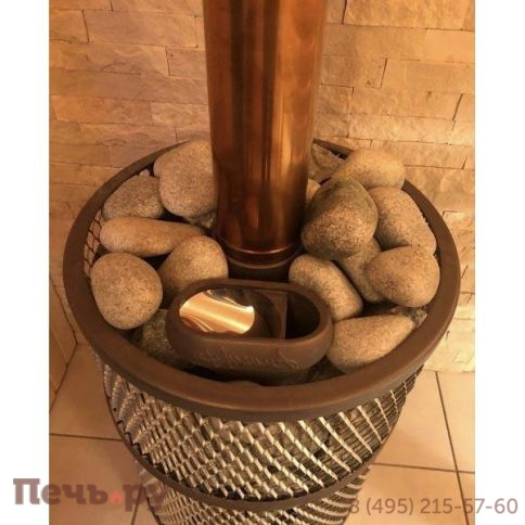 Банная печь Прометалл Атмосфера-М (Мини) с сеткой фото 21