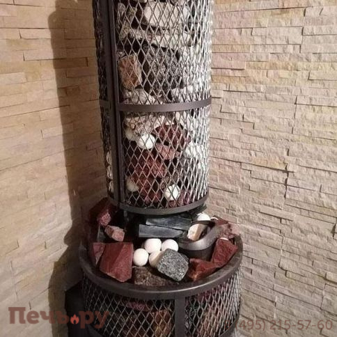 Банная печь Прометалл Атмосфера-М (Мини) с сеткой фото 26