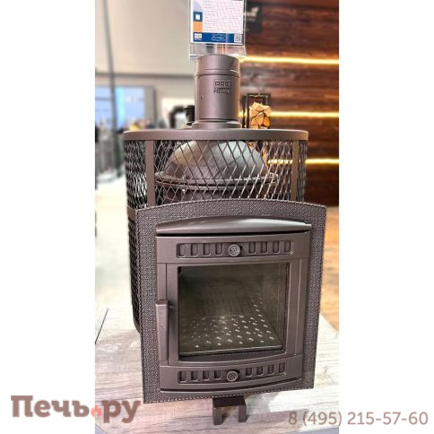 Банная печь Прометалл Атмосфера М (Мини) с сеткой нержавейкой фото 27