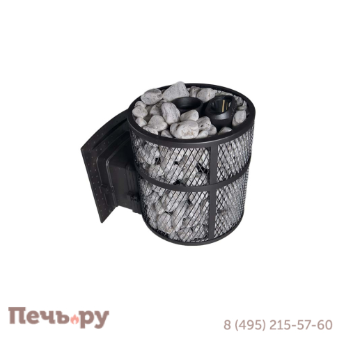 Банная печь Прометалл Атмосфера М+ сетка нержавейка фото 3