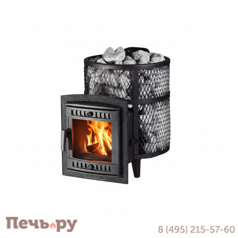 Банная печь Прометалл Атмосфера М+ сетка нержавейка фото