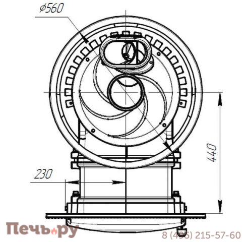 Банная печь Прометалл Атмосфера XL КТТ с сеткой нержавейкой фото 3
