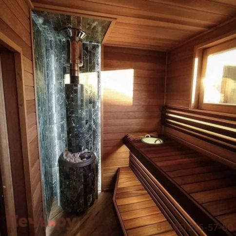 Банная Печь Прометалл Атмосфера XL КТТ в ламелях фото 13