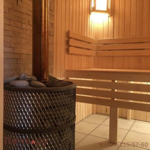 Банная печь Прометалл Атмосфера XL (Про) с сеткой нержавейкой фото 11