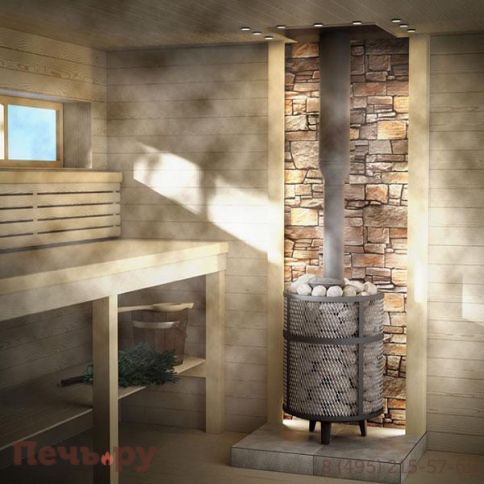 Банная печь Прометалл Атмосфера XL (Про) с сеткой нержавейкой фото 26