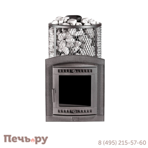 Банная печь Прометалл Атмосфера XL с сеткой нержавейкой фото 19