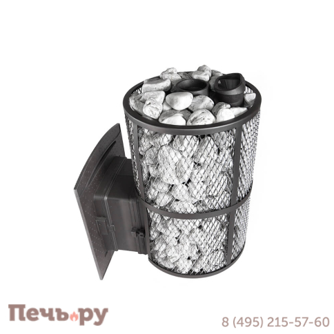 Банная печь Прометалл Атмосфера XL с сеткой нержавейкой фото 22