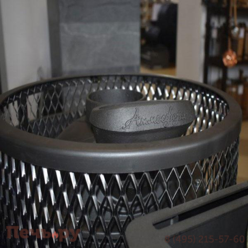 Банная печь Прометалл Атмосфера XL с сеткой нержавейкой фото 26