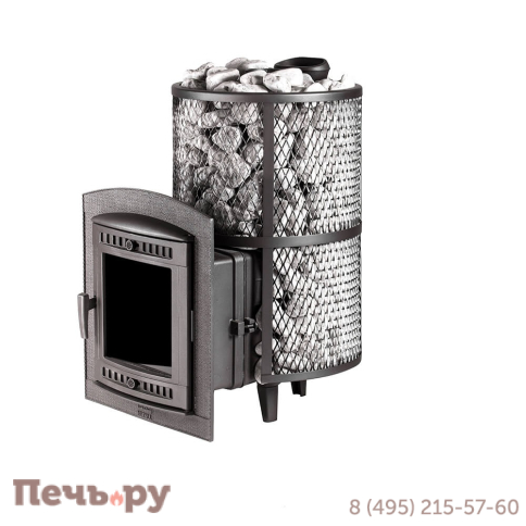 Банная печь Прометалл Атмосфера XL с сеткой нержавейкой фото 35