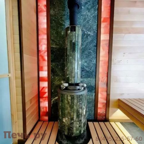 Банная Печь Прометалл Атмосфера XL в ламелях фото 15