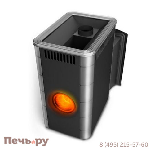 Банная печь ТМФ Аврора Inox Витра Иллюминатор антрацит НВ фото