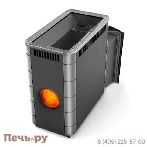 Банная печь ТМФ Аврора XXL Inox Витра Иллюминатор антрацит НВ фото
