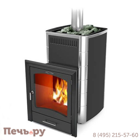 Баная печь ТМФ Калина II Carbon БСЭ антрацит НВ ПРА фото
