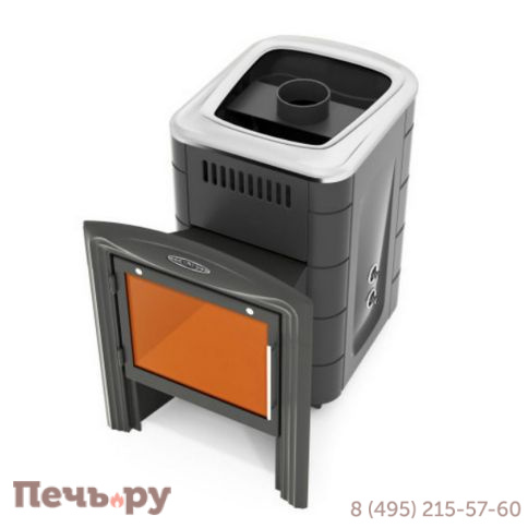 Банная печь ТМФ Компакт 2017 Carbon Витра ТО антрацит фото