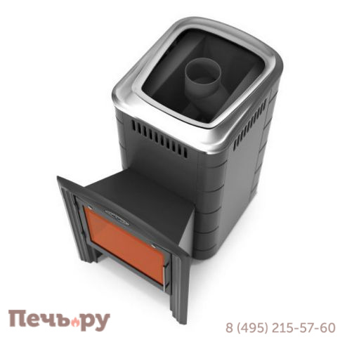 Банная печь ТМФ Тунгуска 2017 Carbon Витра антрацит фото