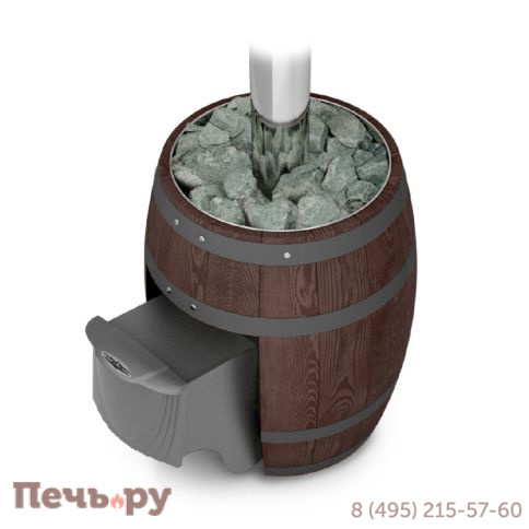 Банная печь ТМФ Вариата Carbon ДА Баррель палисандр фото