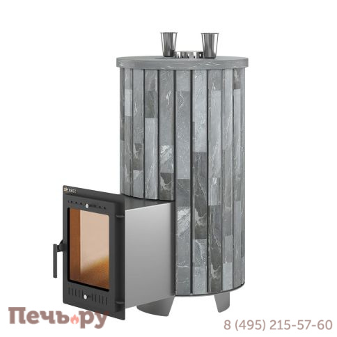 Банная печь Эверест Steam Master 44 INOX Ламель Талькохлорит S-20 фото