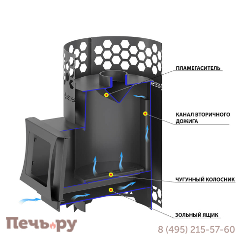 Банная печь Везувий Пчелка фото 3