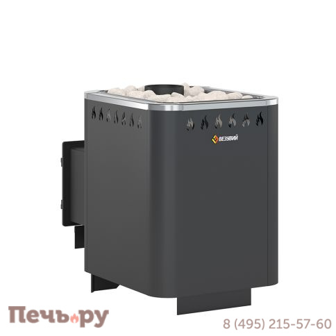 Банная печь Везувий Русичъ Антрацит 12 (ДТ-3С) 2022 Уцененный фото 3