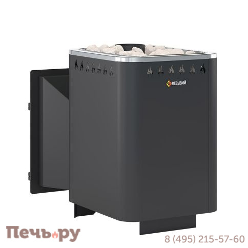 Банная печь Везувий Русичъ Антрацит 16 (ДТ-3С) 2022 фото 3
